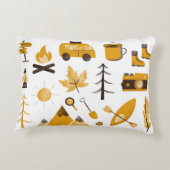 Kinder Happy Camper Accent Pillow Kussen (Achterkant)