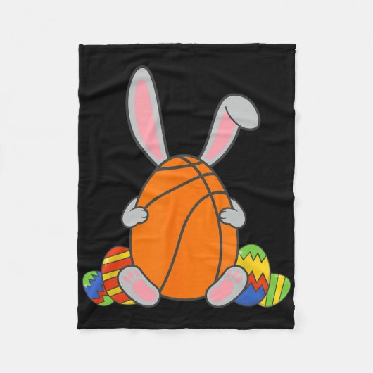 Kinder Happy Easter Bysketbyll Bunny Ears Fun Egg  Fleece Deken (Voorkant)