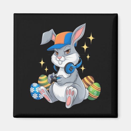Kinder Happy Easter Day Videogame Bunny Eggs Gamin Magneet (Voorkant)