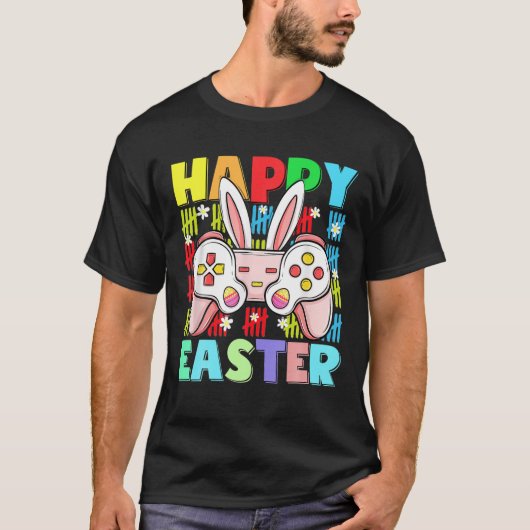 Kinder Happy Easter Video Game Controller met bund T-shirt (Voorkant)