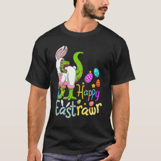 Kinder Happy Eastrawr Trex paasbunny Egg Dinosau T-shirt