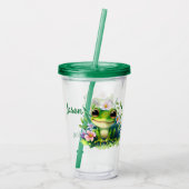 Kinder Happy Green Frog Acryl Drinkbeker (Achterkant)