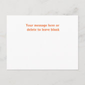 Kinder Happy Halloween Oranje Zwart Briefkaart (Achterkant)