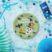 Kinder Happy Halloween Skull Party Borden Papieren Bordje (Feest)