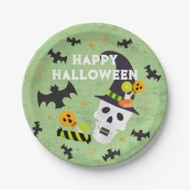 Kinder Happy Halloween Skull Party Borden Papieren Bordje