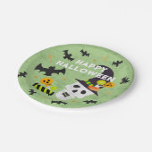 Kinder Happy Halloween Skull Party Borden Papieren Bordje (Gekanteld)