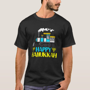 Kinder Happy Hanukkah Cool Menorah Chanukah Joods T-shirt