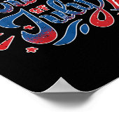 Kinder Happy Independence Day 4 juli Kinder peuter Poster (Hoek)