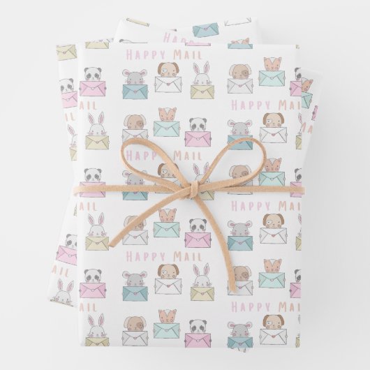 Kinder Happy Mail Wrapping Paper Sheets (In situ)