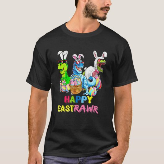 Kinder Happy Pax Dino met Bunny Ears Eg B T-shirt (Voorkant)