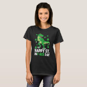 Kinder Happy St PaT Rex Dinosaurus St Patrick's Da T-shirt (Voorkant volledig)