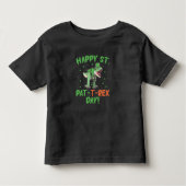Kinder Happy St Pat Trex Day Dino St Patricks Day Kinder Shirts (Voorkant)