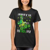 Kinder Happy St Pat Trex Day Dino St Patricks Day  T-shirt (Voorkant)