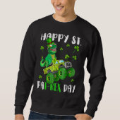 Kinder Happy St Pat Trex Day Dino St Patricks Day Trui (Voorkant)