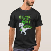 Kinder Happy St Pat Trex Day Dinosaur Patricks Day T-shirt (Voorkant)