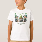 Kinder Happy St. Patrick's Day T-Shirt (Voorkant)