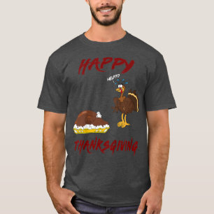 Kinder Happy Turkey Day Thanksgiving Day Holiday L T-shirt