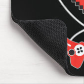 Kinder Hart Pixel Art Video-game Controller Valent Muismat (Hoek)