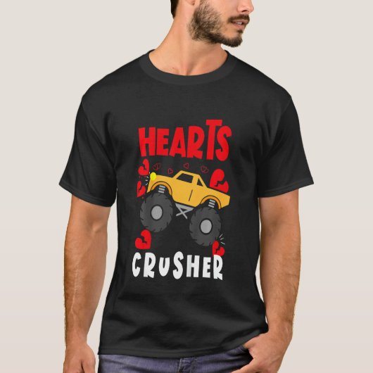 Kinder harten krusher Funny Cute Valentijn T-shirt (Voorkant)