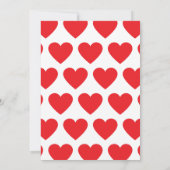 Kinder hartslag 1e verjaardag Roze en rood Kaart (Achterkant)