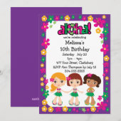 Kinder Hawaiian Luau Kaart (Voorkant / Achterkant)