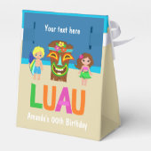 Kinder Hawaiian Luau Party Guest Favor Bedankdoosjes (Achterkant)