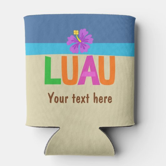 Kinder Hawaiian Luau Party Guest Favor Blikjeskoeler (Achterkant)