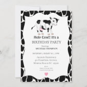 Kinder Heilige Koe Birthday Partij Kaart (Voorkant)