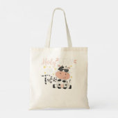 Kinder Heilige Koe Ik ben twee Koe Boerderij Theme Tote Bag (Achterkant)