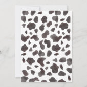 Kinder Heilige Koe Verjaardagsfeestje Boerderijdie Kaart (Achterkant)