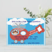 Kinder helikopter Birthday Party Kaart (Staand voorkant)