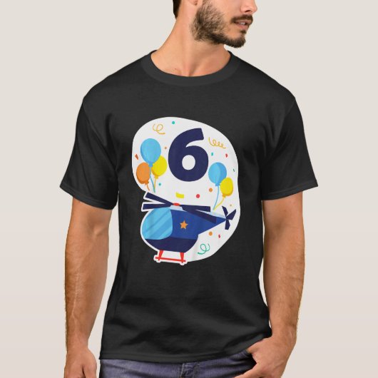 Kinder helikopterhelikopter jongen zingerbak 6 jaa t-shirt (Voorkant)