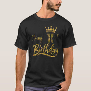 Kinder Het is mijn 11e verjaardag schattige vrouwe T-shirt