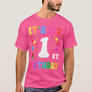 Kinder Het is Mijn 1e Verjaardag 1 Tien Gelukkige  T-shirt