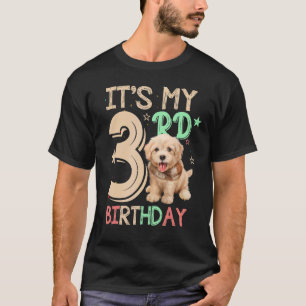 Kinder Het is mijn 3e Verjaardagshond Thema 3 Jaar T-shirt