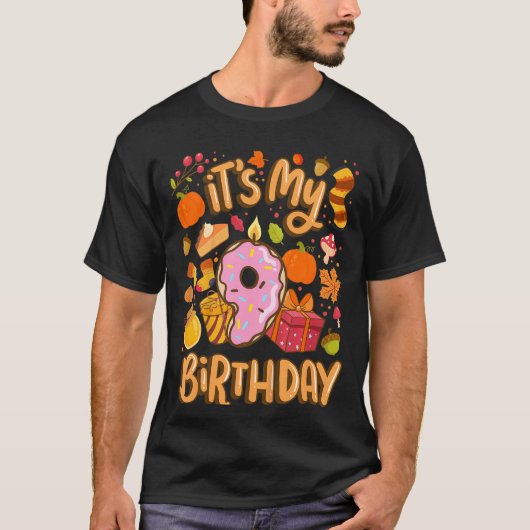 Kinder Het is mijn 9 najaar van Maple Leaf Herfst T-shirt (Voorkant)