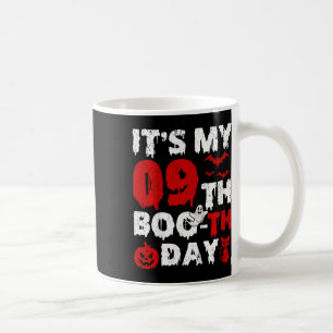 Kinder Het is Mijn 9e Boo-e Dag Enge 9e Verjaardag Koffiemok