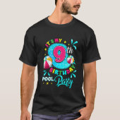 Kinder Het is mijn 9e verjaardag Pool Party 9 jaar T-shirt (Voorkant)