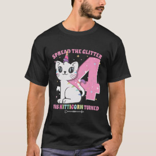 Kinder Het is mijn verjaardag 4e verjaardag meisje T-shirt