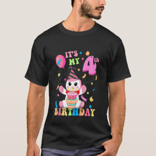 Kinder Het is mijn vierde verjaardag van de giersp T-shirt