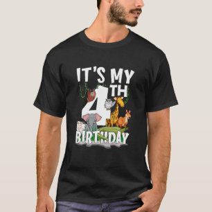 Kinder Het is mijn vierde verjaardag van het Oerwo T-shirt