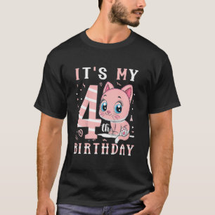 Kinder het is mijn vierde verjaardag voor de 4 jaa t-shirt