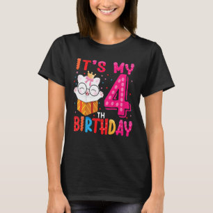 Kinder het is mijn vierde verjaardag voor de 4 jaa t-shirt