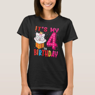 Kinder het is mijn vierde verjaardag voor de 4 jaa t-shirt