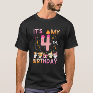 Kinder het is mijn vierde verjaardag voor de 4 jaa t-shirt