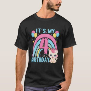 Kinder het is mijn vierde verjaardag voor de 4 jaa t-shirt