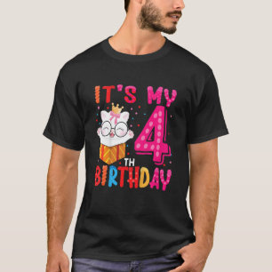 Kinder het is mijn vierde verjaardag voor de 4 jaa t-shirt