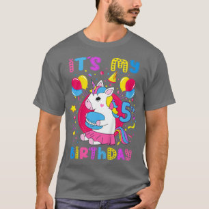 Kinder Het is mijn vijfde verjaardag, 5 jaar oud m T-shirt