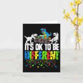Kinder Het is OK om verschillende Autisme Bewustzi Kaart (Gele Bloem)