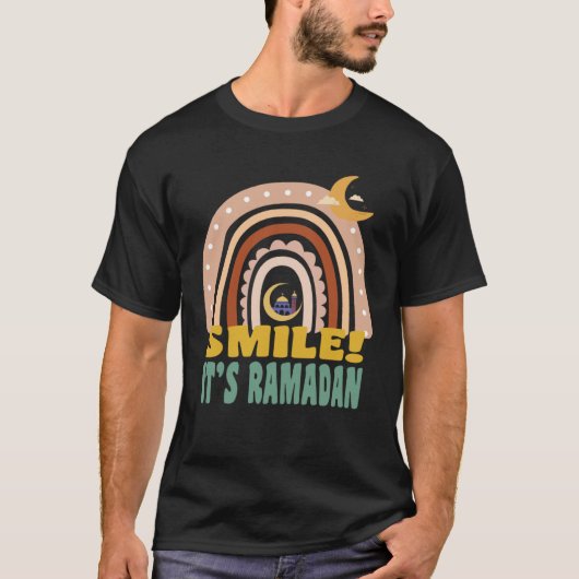 Kinder Het is Ramadan Bro Smile Muslim's Fasting M T-shirt (Voorkant)